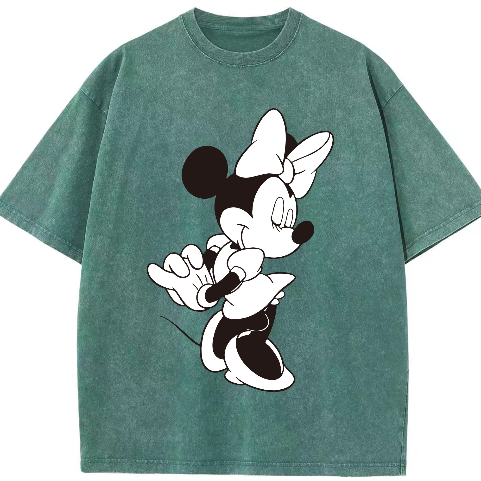 （画像用） ミッキーマウス Mickey Mouse 綿100% ヴィンテージ風 半袖Tシャツ（フロントプリント）